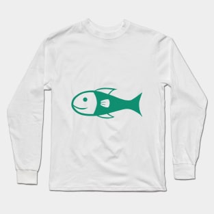 Fishy Symbol (Plain) Long Sleeve T-Shirt
